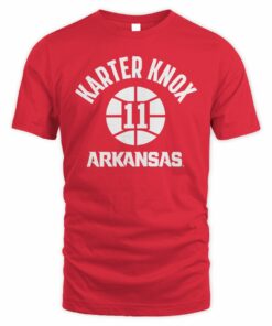 BreakingT Arkansas Basketball Karter Knox Name Number Ball T-Shirt