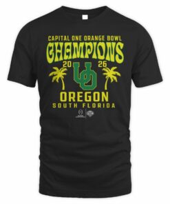 Oregon Ducks College Football Playoff 2026 Orange Bowl Champions Hometown Pride T-Shirt