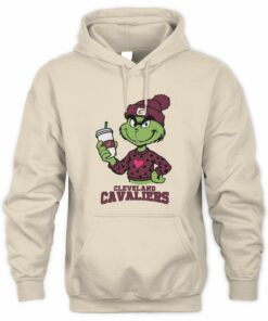 Cleveland Cavaliers Grinch Christmas Coffee Heart Basketball Holiday Hoodie