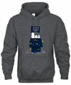 Auburn Tigers Snoopy House Christmas Lights Hoodie