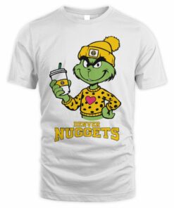 Denver Nuggets Grinch Heart Christmas Basketball T-Shirt