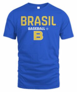 Brazil Baseball Royal 2026 World Baseball Classic Authentic Official T Shirt