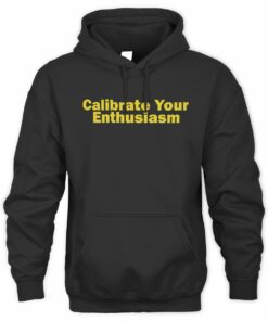 Screencrush Merch Calibrate Your Enthusiasm Black Hoodie