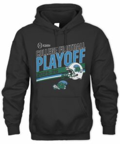 Tulane Football 2025 CFP Stripe Black Official Hoodie