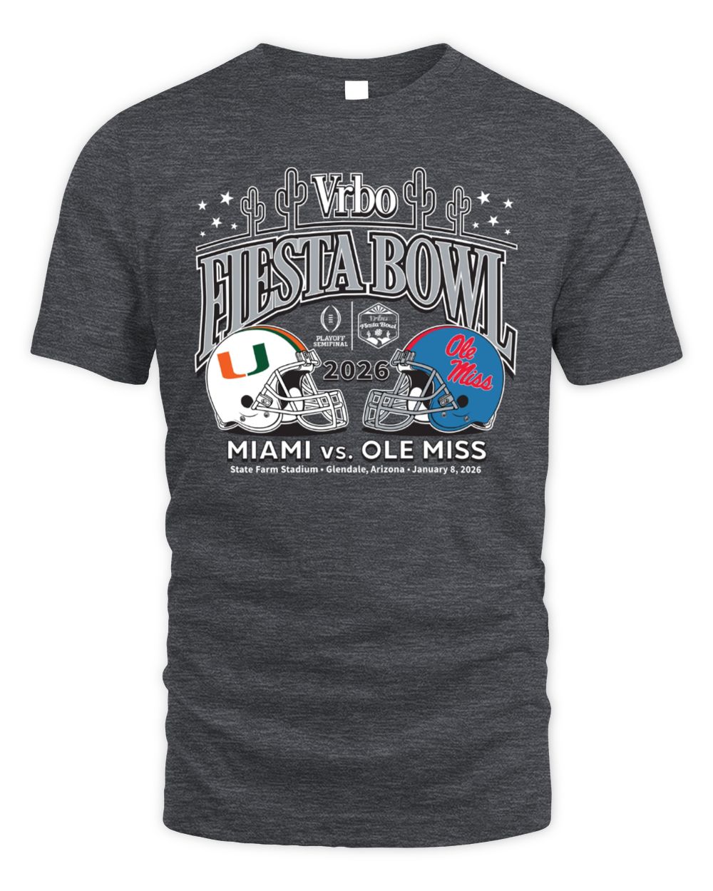 2026 Vrbo Fiesta Bowl Cactus Matchup CFP Semifinal T-Shirt