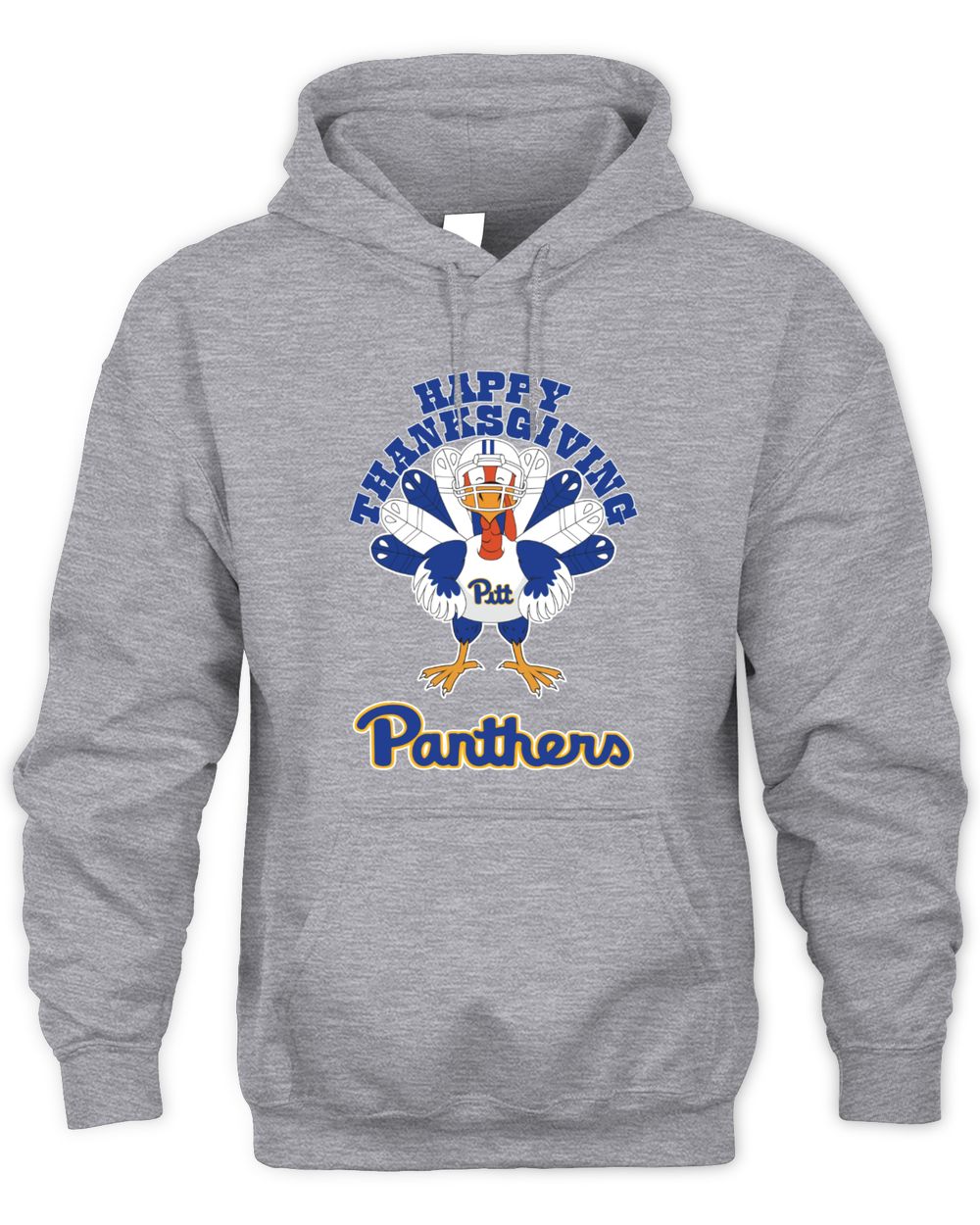 Pittsburgh Panthers Turkey Helmet Happy Thanksgiving Hoodie