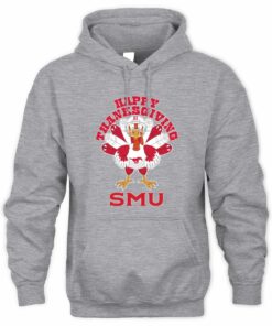 SMU Mustangs Turkey Helmet Happy Thanksgiving Hoodie