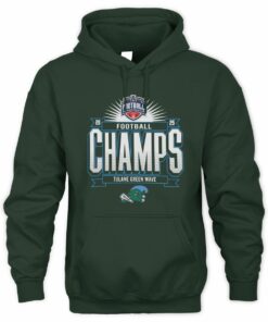 Unisex Blue 84 Green Tulane Green Wave 2025 The American Football Champions  Sweatshirt Hoodie