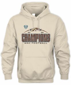 2025 Western Michigan Broncos MAC Football Champs Official Hoodie