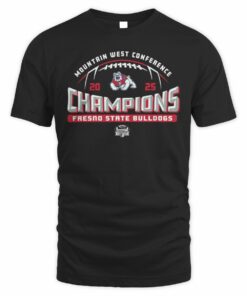 Mountain West Conference Champions 2025 Fresno State Bulldogs Football T Shirt