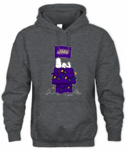 James Madison Dukes Snoopy House Christmas Lights Hoodie