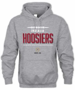 College Football Playoff 2025-26 Indiana Hoosiers Playoff Bound Official Grey Hoodie