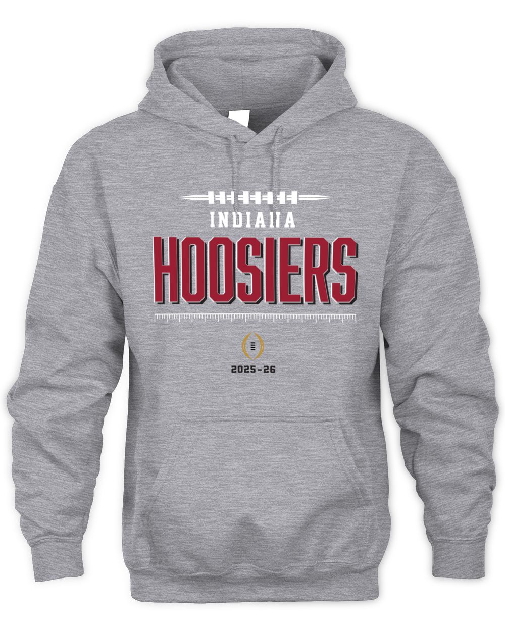 College Football Playoff 2025-26 Indiana Hoosiers Playoff Bound Official Grey Hoodie