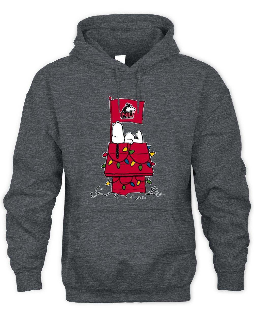 Northern Illinois Huskies Snoopy House Christmas Lights Hoodie
