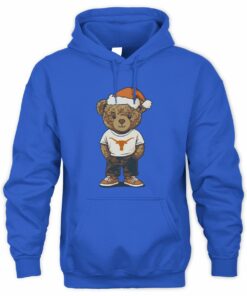 Texas Longhorns Santa Hat Bear Game Day Hoodie
