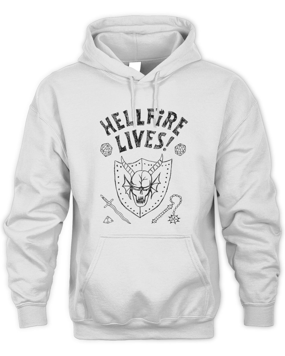 Stranger Things Hellfire Lives Ringer Hoodie