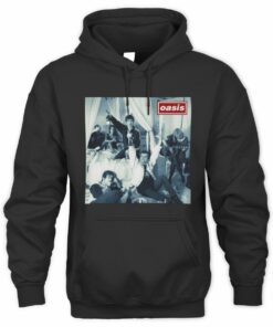 Oasis Merch Cigarettes & Alcohol Vintage Artwork Black Official Hoodie