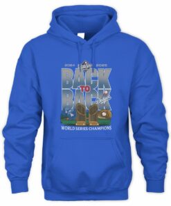 Dodgers World Series Champions 2024 2025 Back To Back Baseball Franklin Hoodie