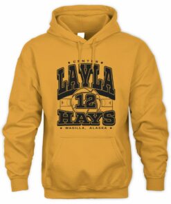 Layla Hays Basketball Classic Collegiate Number 12 Hoodie