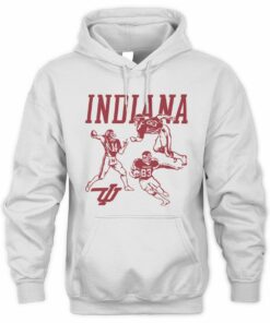 Indiana Hoosiers 1983 Vintage Heavyweight Cotton Flying IU Hoodie