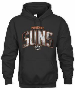 NBA Shop Phoenix Suns Arch Smoke Black Hoodie Official