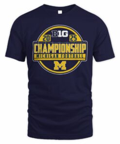 Michigan Wolverines Big Ten Football Championship 2025 Official T-Shirt