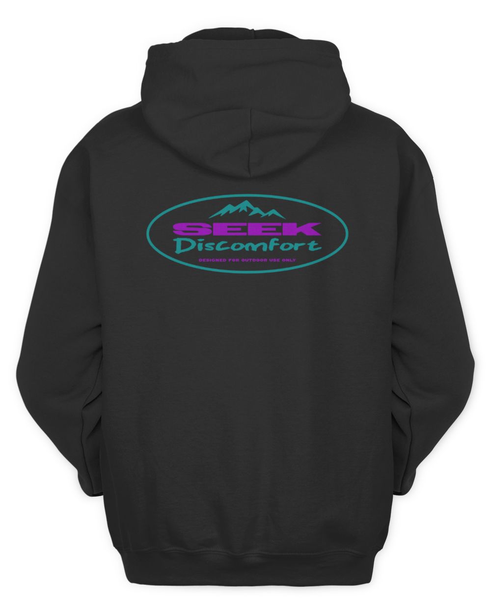 Seek Discomfort Merch Alpine Black Hoodie