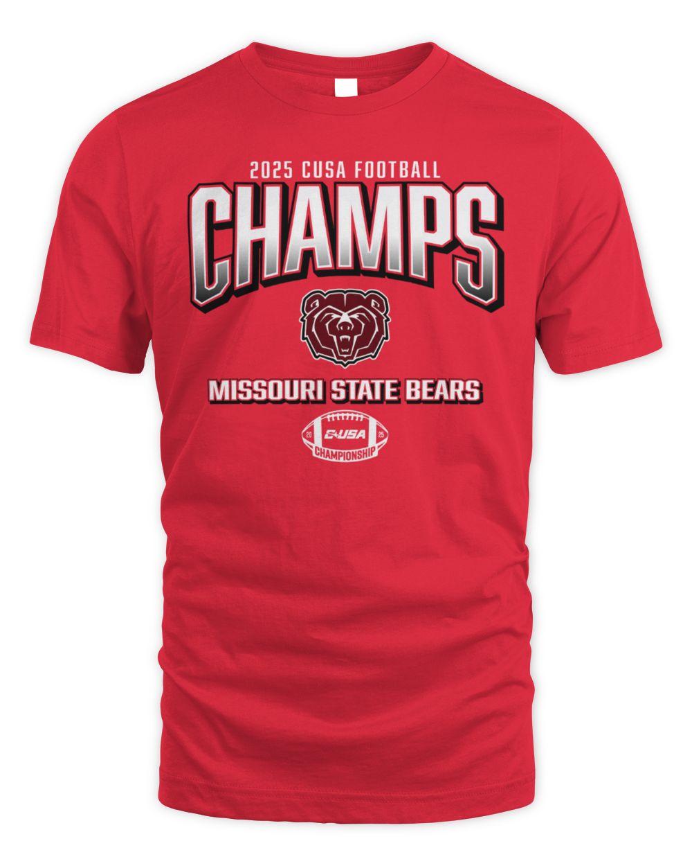 Missouri State Bears 2025 C-USA Football Champions Title Tee Official