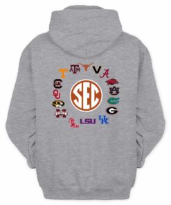 SEC Conference Teams Logo Circle Graphic Fan Hoodie