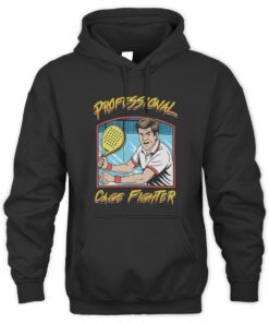 Professional Cage Fighter Sports Cartoon Design Hoodie