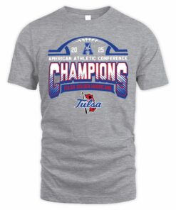Tulsa Golden Hurricane AAC Football Champions 2025 American Athletic Conference T-Shirt