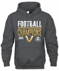 SEC Champions 2025 Vanderbilt Commodores Football Graphic Hoodie