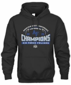 Official Air Force Falcons 2025 Mountain West Champs Logo Hoodie