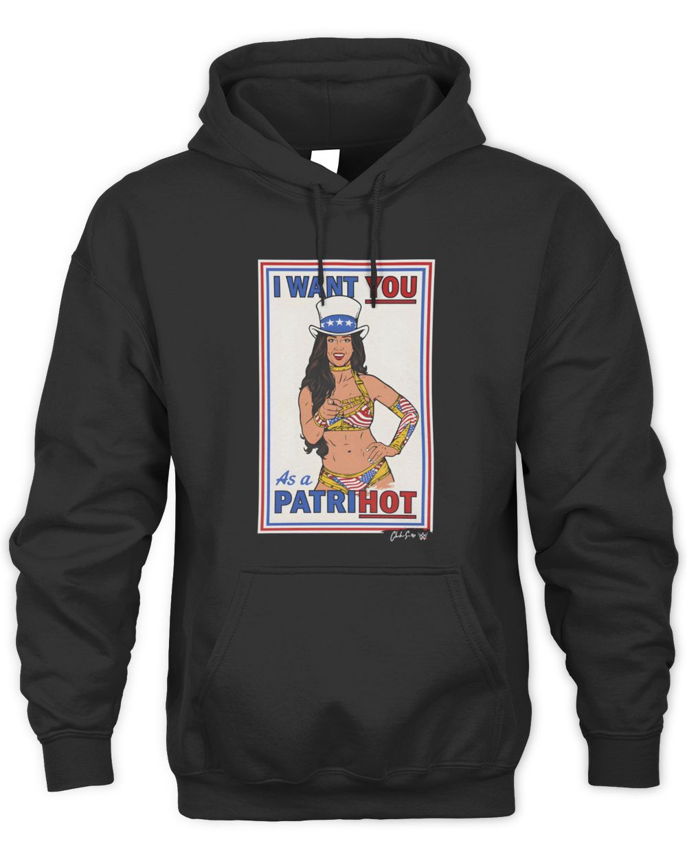 Chelsea Green Patrihot USA Fan Edition WWE Graphic Hoodie