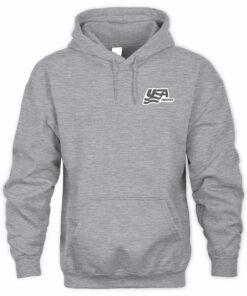 Usa Hockey Merch USA Hockey Zane Chenille Logo Official Hoodie