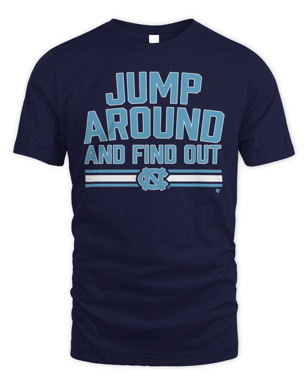UNC Basketball Jump Around And Find Out Logo T-Shirt