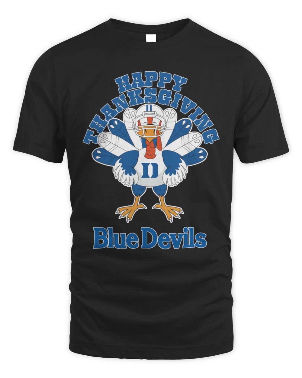 Duke Blue Devils Happy Thanksgiving Turkey T-Shirt