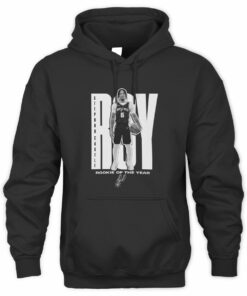 Stephon Castle San Antonio Spurs 2025 NBA Rookie Of The Year Black Official Hoodie