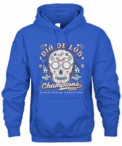 2025 World Series Champions Dodgers Dia De Los Muertos Franklin Hoodie