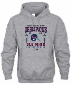 Ole Miss Rebels College Football Playoff 2026 Sugar Bowl Champions Hometown Pride Official Grey Hoodie