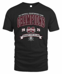 Mississippi State Bulldogs 2025 SEC Football Championship Game Champions T-Shirt