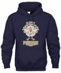 Purdue Boilermakers Turkey Helmet Happy Thanksgiving Hoodie