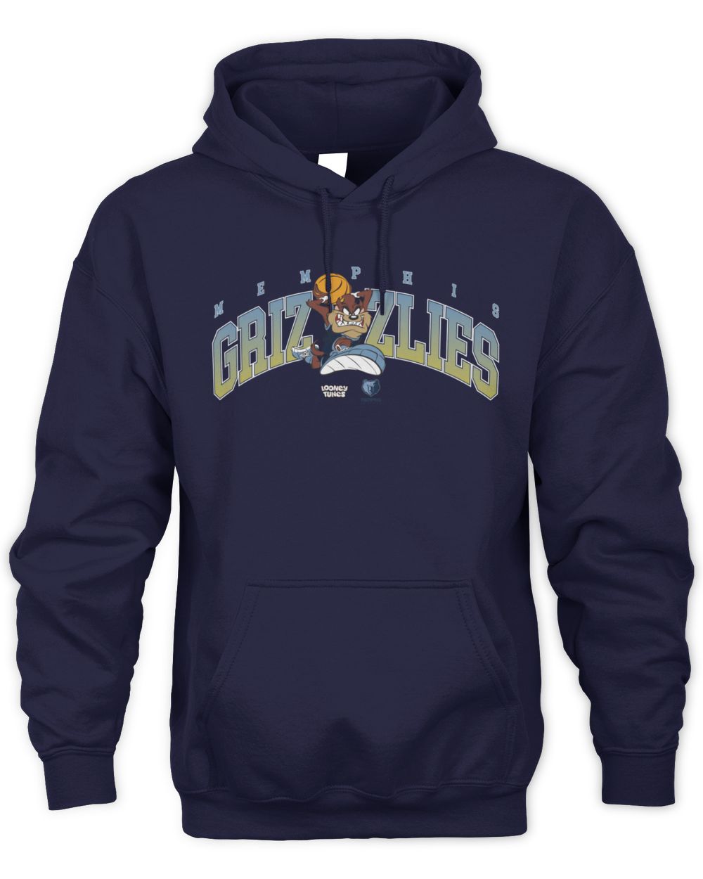 NBA Shop Memphis Grizzlies Looney Tunes Taz Graphic Navy Official Hoodie