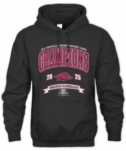 SEC Football Championship 2025 Arkansas Razorbacks Champions Hoodie