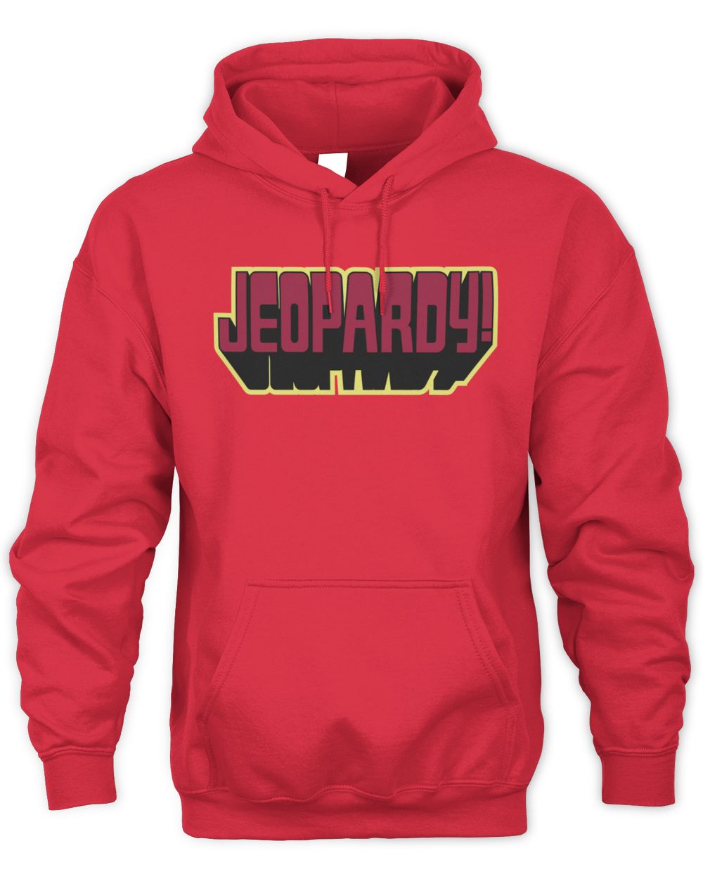 Jeopardy Merch Jeopardy Retro Red Ringer Tee Hoodie