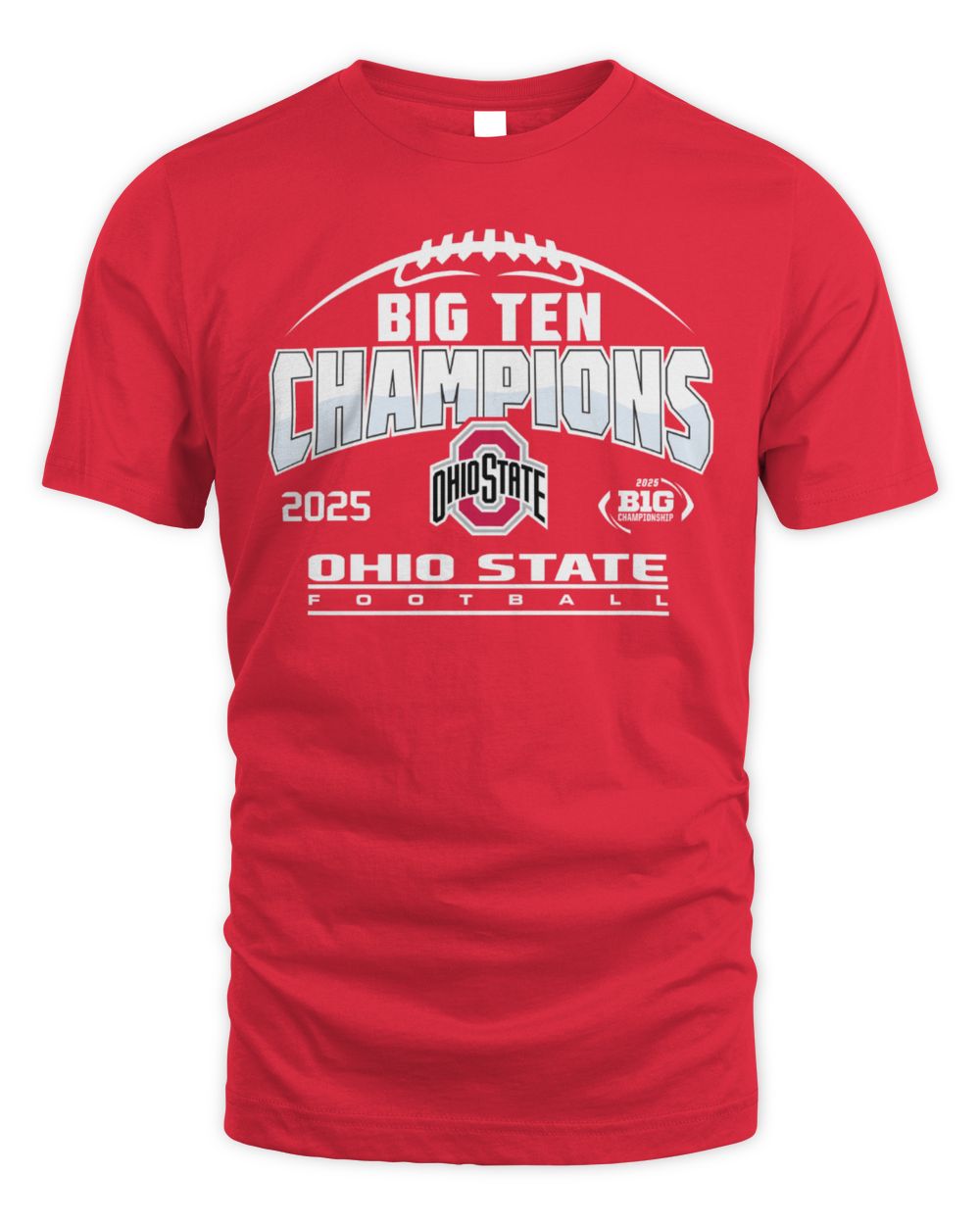 Ohio State Buckeyes Football 2025 Big Ten Champions College Team T-Shirt