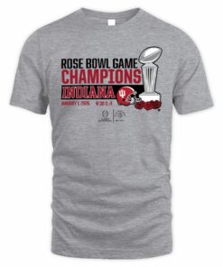 Indiana Football CFP Rose Bowl Champions Trophy T Shirt