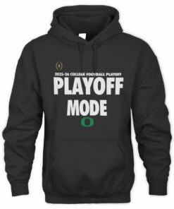 Oregon Ducks Football 2025 College Football Postseason R1 25 Playoff Mode Black Hoodie