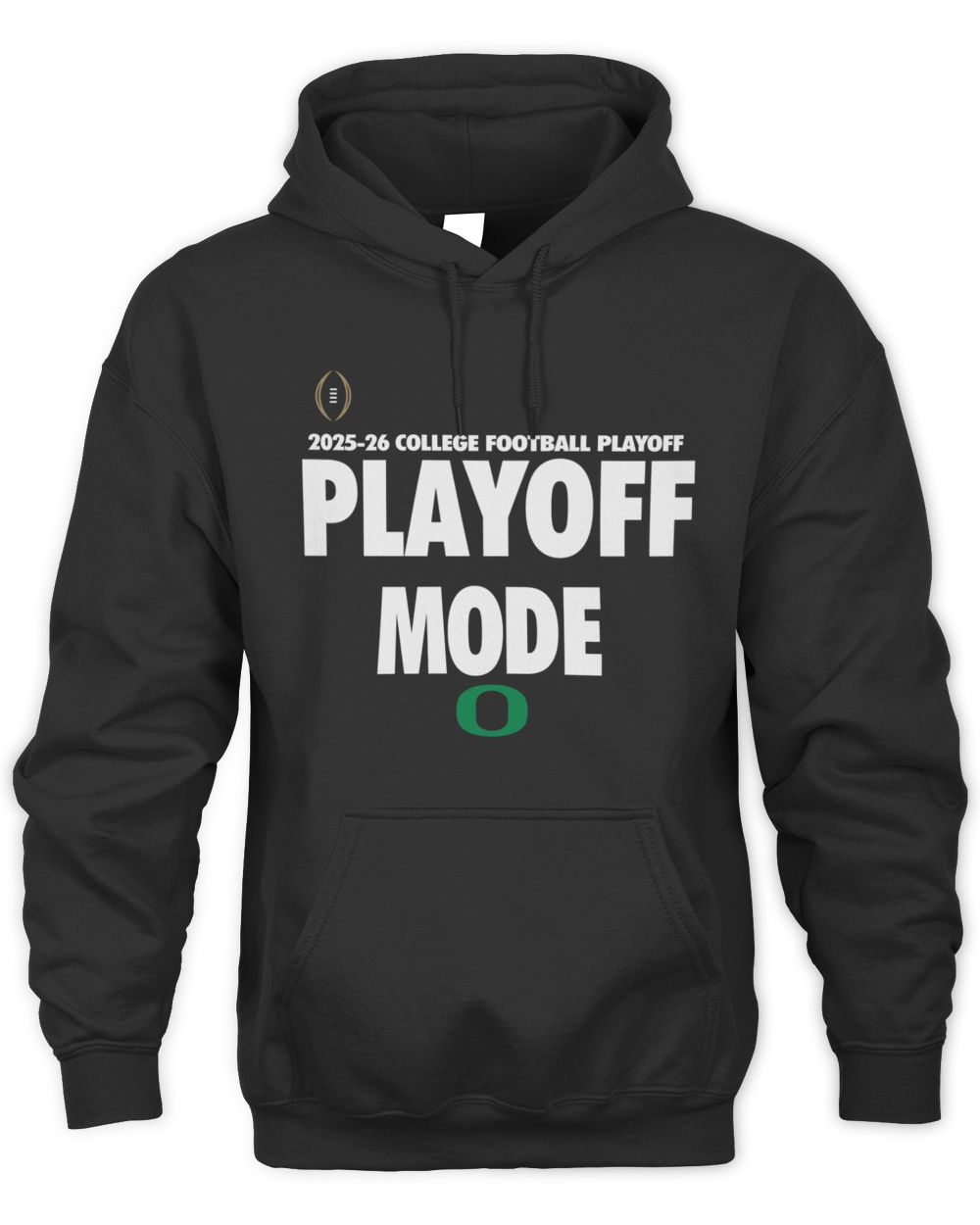 Oregon Ducks Football 2025 College Football Postseason R1 25 Playoff Mode Black Hoodie