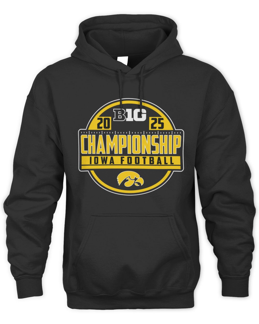 Iowa Hawkeyes College Football 2025 Big Ten Champion Hoodie
